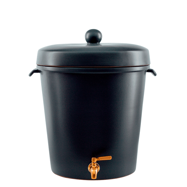 Ecofiltro Purificador Y Dispensador De Agua Cerámica Grande Negro 1 Pz