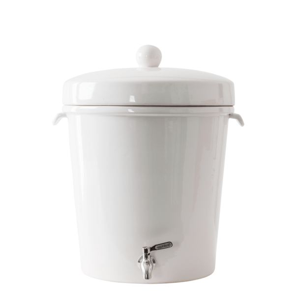 Ecofiltro Purificador Y Dispensador De Agua Cerámica Grande Blanco 1 Pz