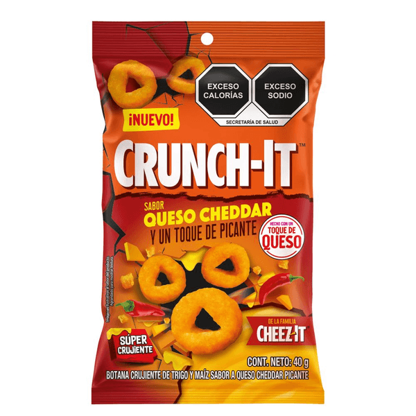 Crunch-It Sabor Queso Cheddar Y Un Toque De Pica 40 G