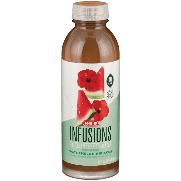 Agua Enriquecida Con Jugo Sandía E Hibisco 473 Ml