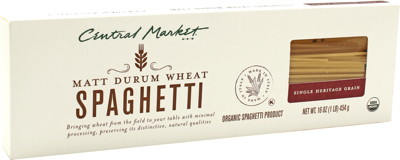 Central Market Pasta Spaghetti Organica 454 G