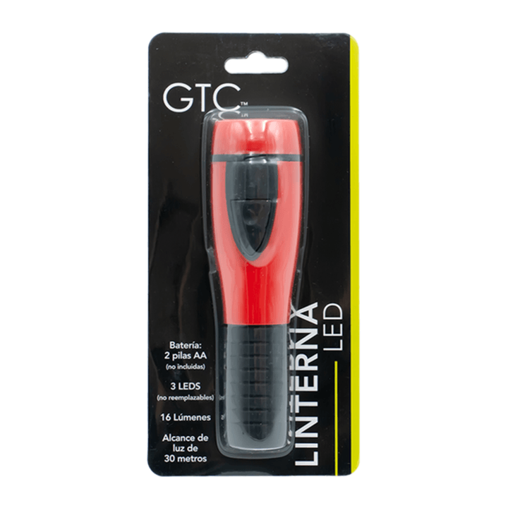 Gtc Linterna Led Rojo 15.1 X 4.2 Cm 1 Pz