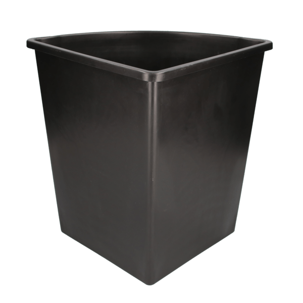 Torosqui Bote De Basura Esquinero Color Negro 1 Cm 1 Pz