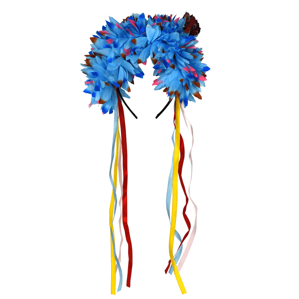 Diadema Con Flores Y Mariposas Colores 1 Pz