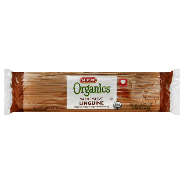 Heb Organics Pasta Linguine Integral Orgánica 454 G