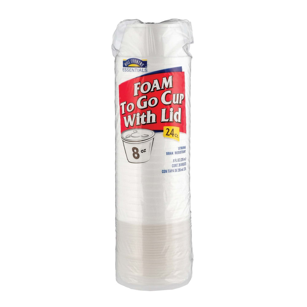 Hce Vasos Témicos Con Tapa De 236 Ml Con 24 Pz