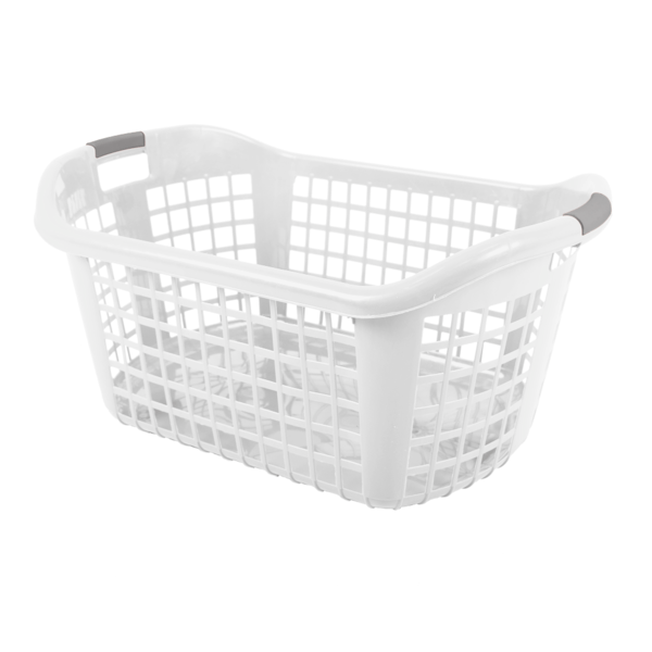 Cesta De Ropa Portugal L58x42 Bco/Plata 1 Pz