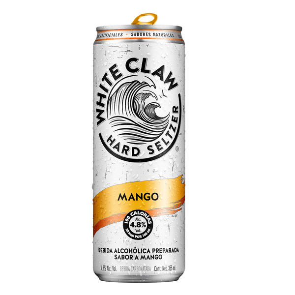Hard Seltzer White Claw Sabor Mango 4.8° 355 Ml