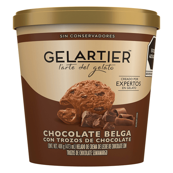 Gelartier Hel Choc Belga 473 Ml