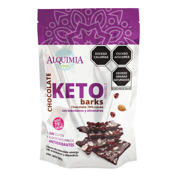 Alquimia Keto Barks Chocolate 70% Cacao 140 G
