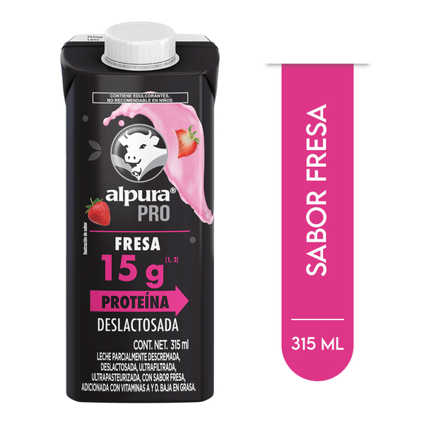 Leche Alta En Proteina Sabor Fresa 315 Ml