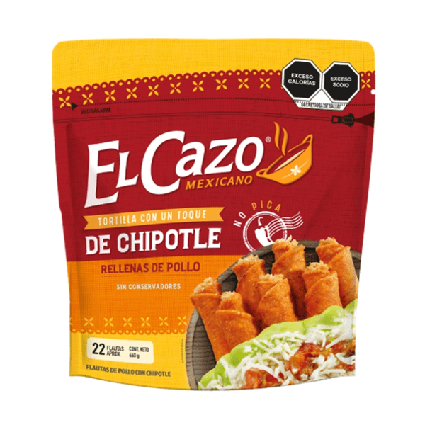 El Cazo Mexican Flautas Pollo Chipotle 660 G