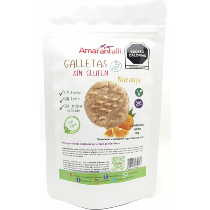 Amarantalli Galletas Gluten Free Naranja 90 G