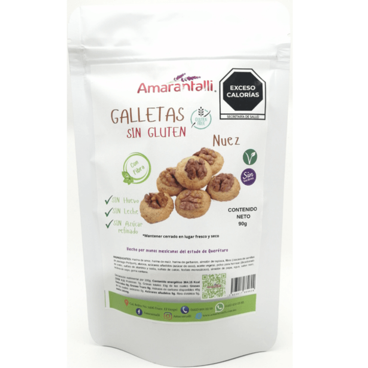 Amarantalli Galletas Gluten Free Nuez De 90 G