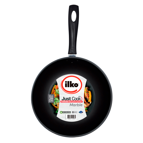 Wok 28 Cm Marble Black 1 Pz