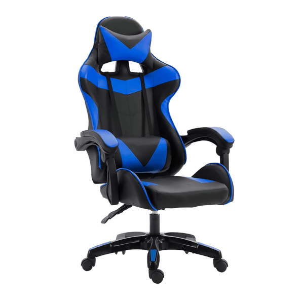 Titano Silla Gamer Pvc Negro Y Azul 1 Pz