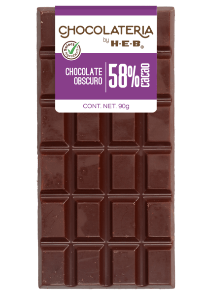 Heb Tableta Chocolate Obscuro 58 % 90 G