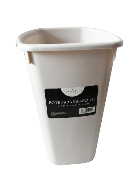 Bote De Basura Blanco 13l 31x22x32cm 1 Pz