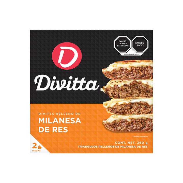 Divitta Relleno De Milanesa Y Queso 360 G
