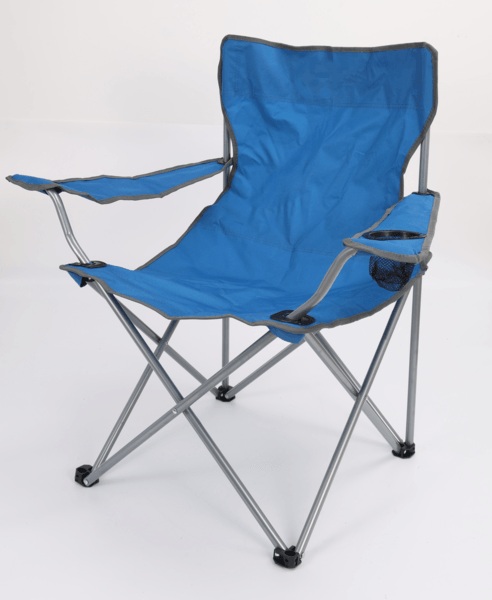700636-Bl Foldable Camping Chair W/ Arms 1 Pz