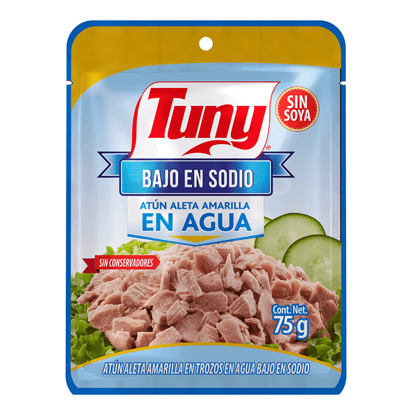 Tuny Atun Pouch En Agua Bajo En Sodio 75 G