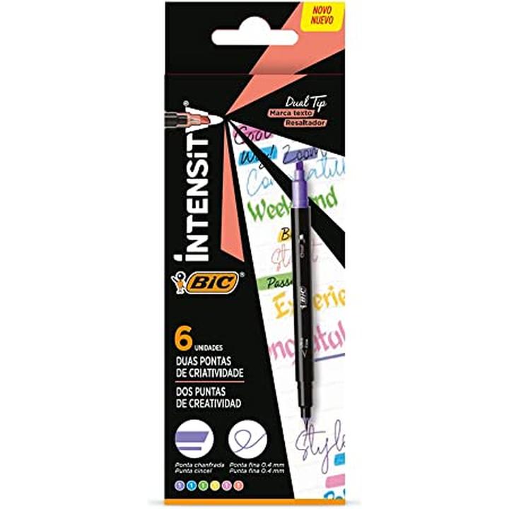 Marca Texto Resaltador Intensity Punta Cincel , 6 Pz