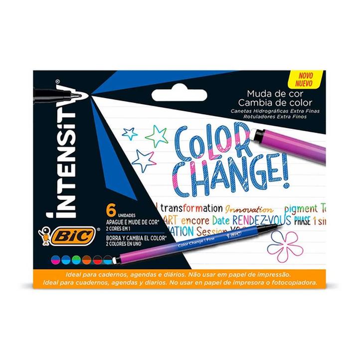 Rotuladores Intensity Color Change Extra Fino 6 Pz