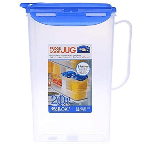 Botella De Agua Hidratacion Azul 2000 Ml 1 Pz