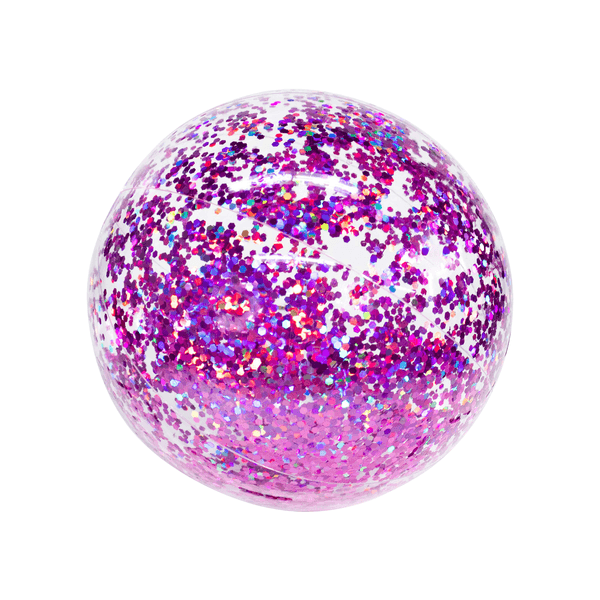 Pelota Jumbo Morado Con Glitter 1 Pz