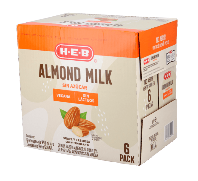 Heb Leche De Almendra Original Sin Azúcar 6 Pack