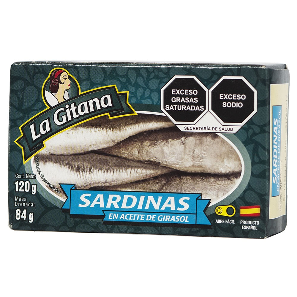 La Gitana Sardinas En Aceite De Girasol 120 G