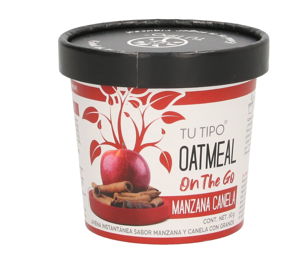 Avena Instantánea Manzana Canela Tu Tipo 60 G