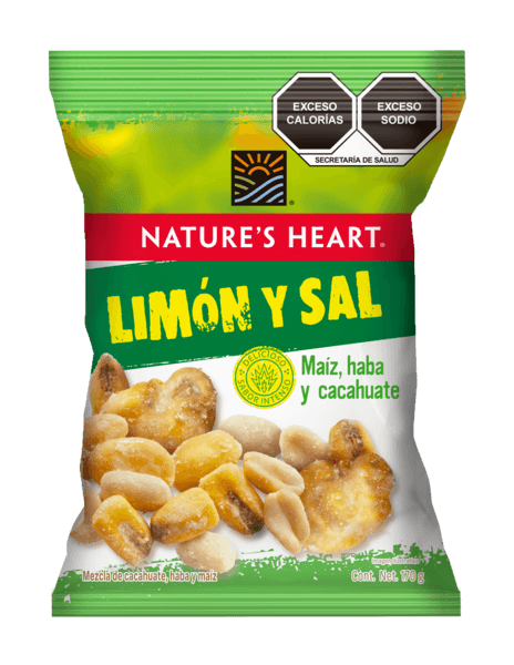 Natures Heart Botana Mix Limon Y Sal 170 G