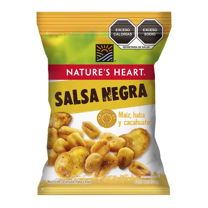 Mezcla De Cacahuate Haba Y Maíz Nature'S Heart Salsa Negra 170 G