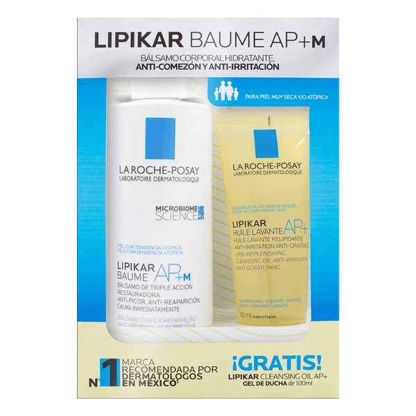 Kit Crema Corporal Hidratante Lipikar Baume Ap+M 400 Ml
