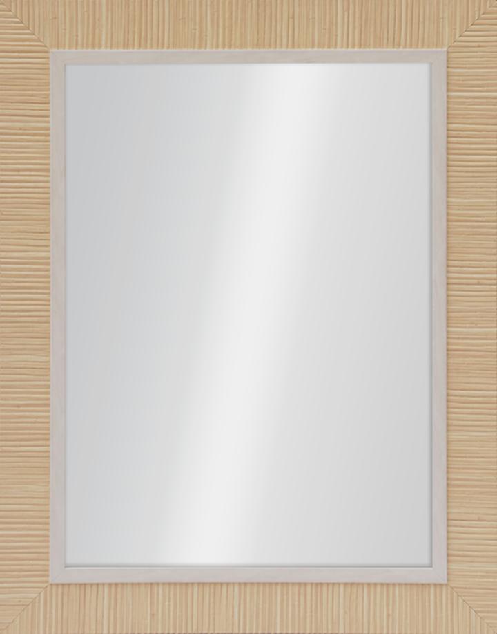Espejo De Madera Natural 55 X 70 Cm