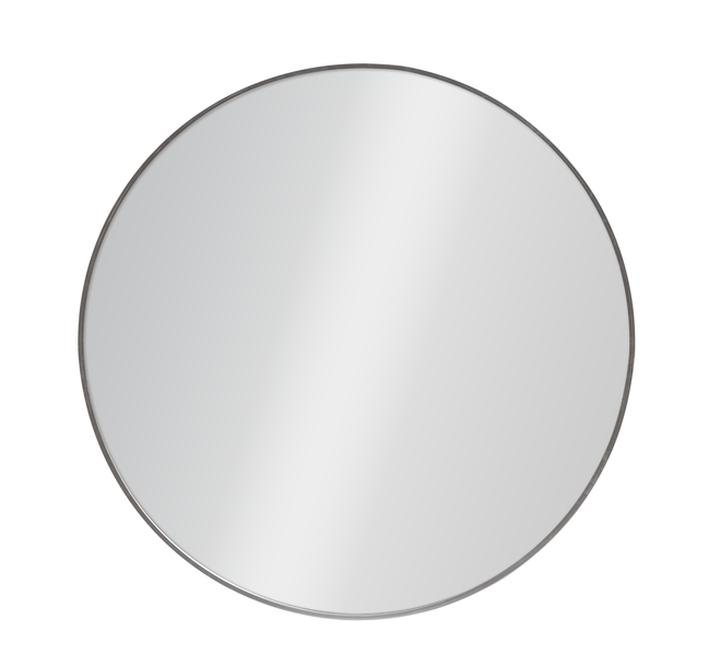 Espejo Redondo De Aluminio Plata 70 Cm