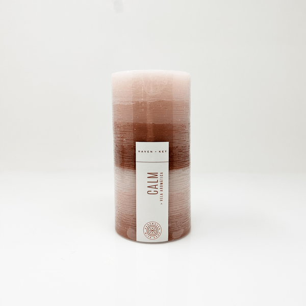 Haven And Key Vela Aromática Calm Pilar 15 Cm Con 651 G