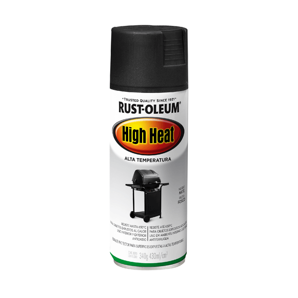 Rust Oleum Specialty High Heat Alta Temperatura Negro Mate 430 Ml 1 Pz