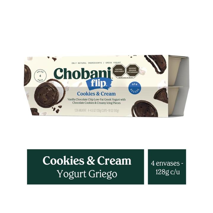 Chobani Yogurt Griego Pack Cookies Cream 510 G