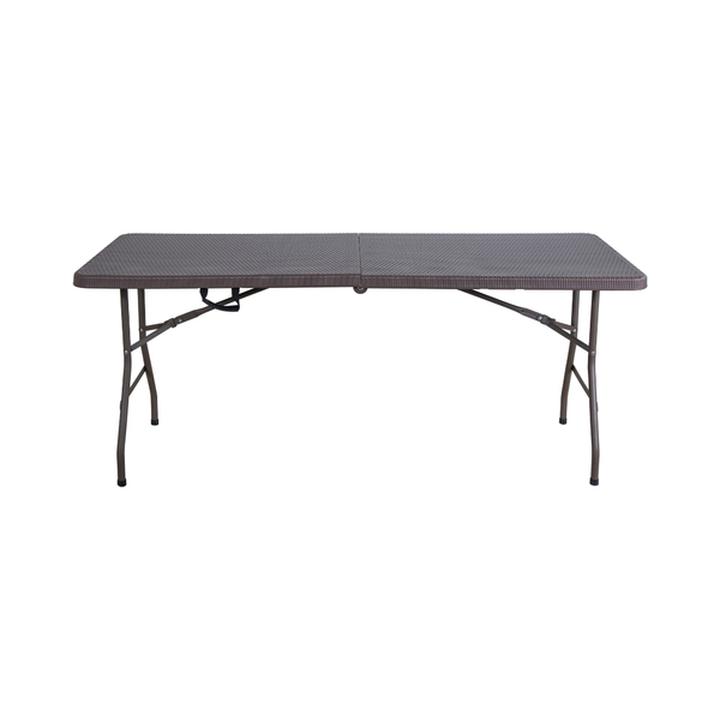 Mesa Plegable Tipo Rattan Café 180 Cm Kerrville 1 Pz