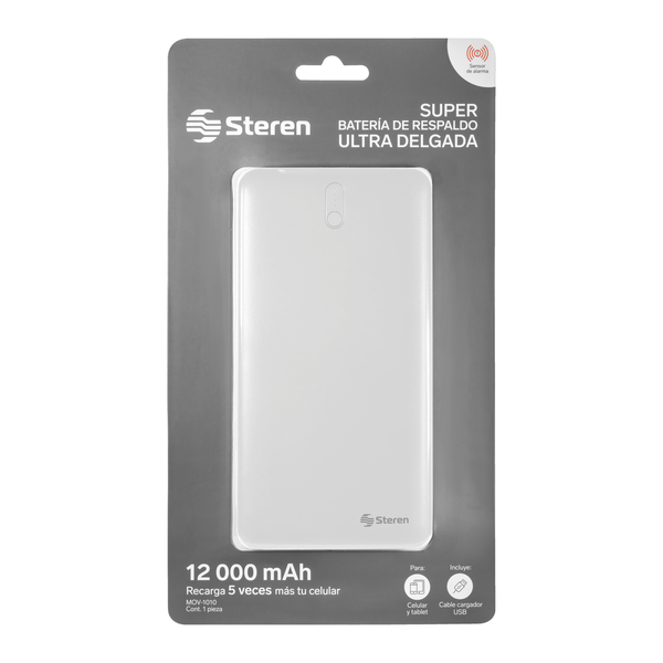 Bateria De Respaldo P/Smartphones 12000mah 1 Pz
