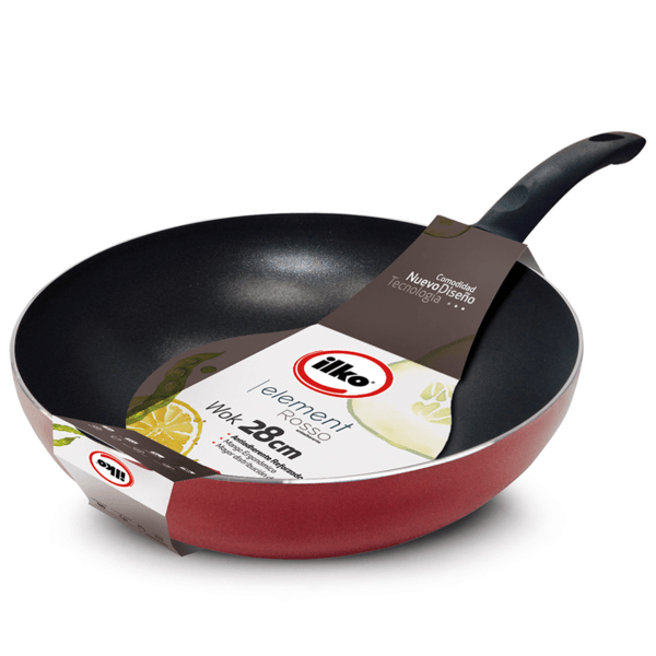 Wok 28 Cm Element-Rosso 1 Pz
