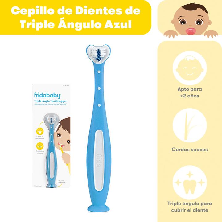 Frida Baby Cepillo De Dientes Triple Ángulo Azul 1 Pz