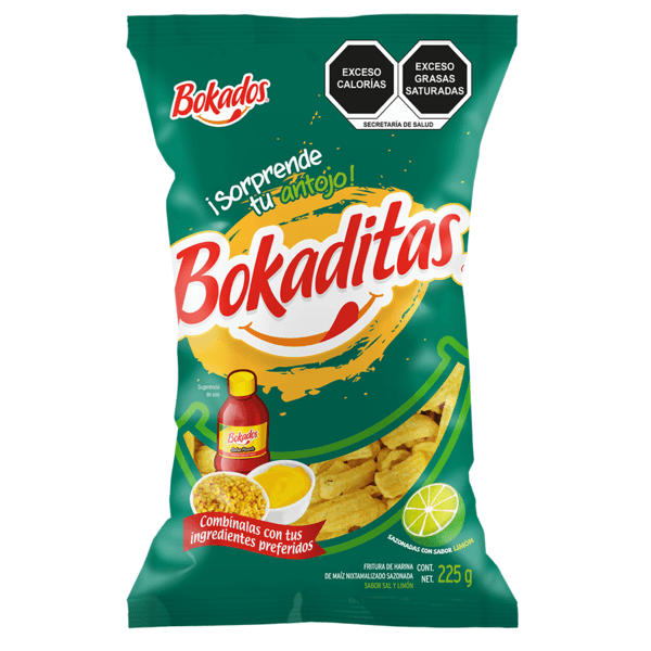 Bokados Bokaditas Sabor Limón 225 G