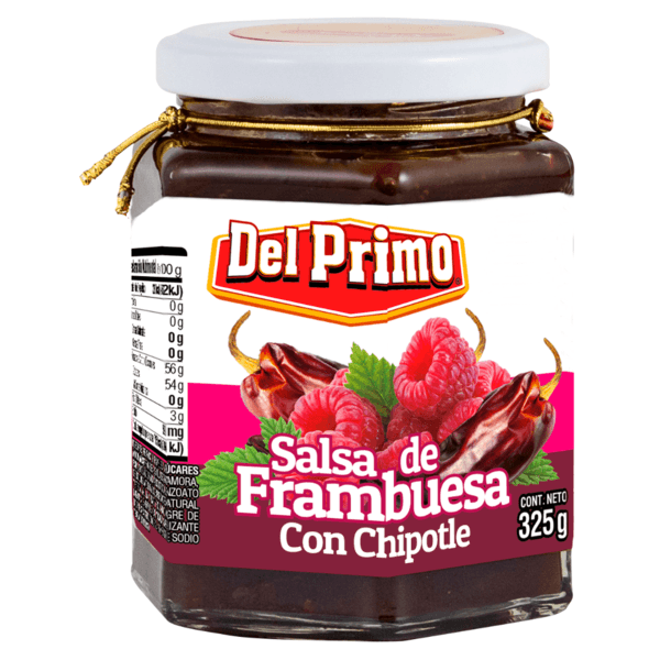 Del Primo Salsa Frambuesa Chipotle Frasco 325 G