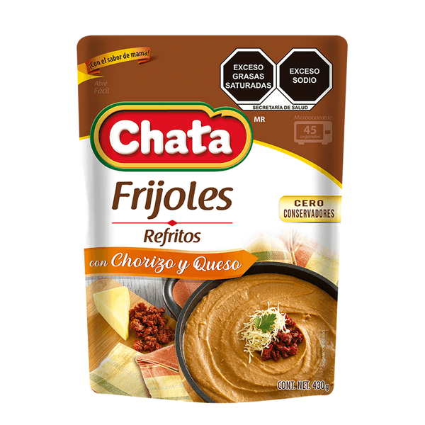 Chata Frijoles Refritos Con Chorizo Y Queso 400 G