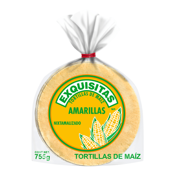 Tortilla De Maíz Exquisitas Amarilla 755 G