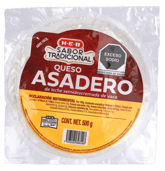 Heb Sabor Tradicional Queso Asadero 500 G