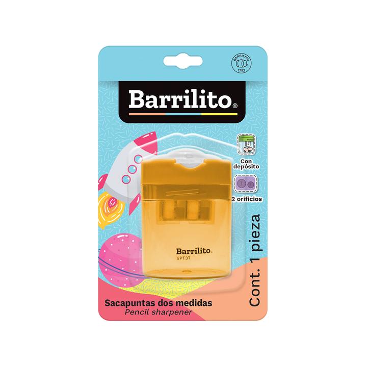Sacapuntas Barrilito De Doble Orificio Con Depósito